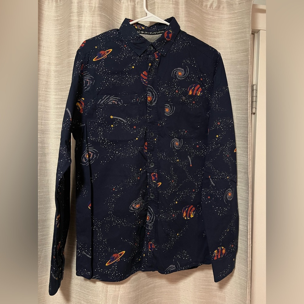 Kavu Cosmic Print Button Down Shirt